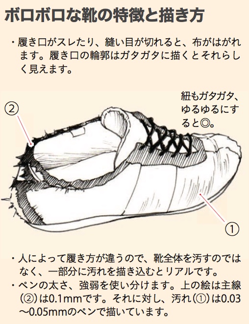 玄光社 超描けるシリーズ בטוויטר 超描ネタ帳 ボロボロな靴の特徴と描き方 そのキャラクターがどんな靴を履いているかで 見えてくる人間性があるはずです はやまさん 摩耶薫子さん K Maya 著 魅力的な靴 足元を描く より T Co Anogqyfbfe 超描 玄光社 超描けるシリーズ בטוויטר 超描ネタ帳 ボロボロな靴の特徴と描き方 そのキャラクターがどんな靴を履いているかで 見えてくる人間性があるはずです はやまさん 摩耶薫子さん K Maya 著 魅力的な靴 足元を描く より T Co Anogqyfbfe 超描