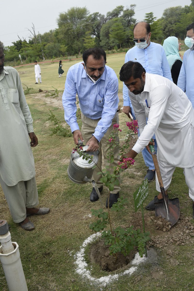 grassroots_pak's tweet photo. VC Bahauddin Zakariya University Prof. Dr. Mansoor Akbar Kundi &amp; CEO LPP Dr. Muhammad Abdul Saboor jointly inaugurated a newly built park 4 students &amp; planted 1500 saplings gifted by LPP to mark #14AugustAzadiDay. 
#GoGreenBZU #LPP4SDG13 #LPP4SDG15 #plant4pakistan https://t.co/mASj471VzV