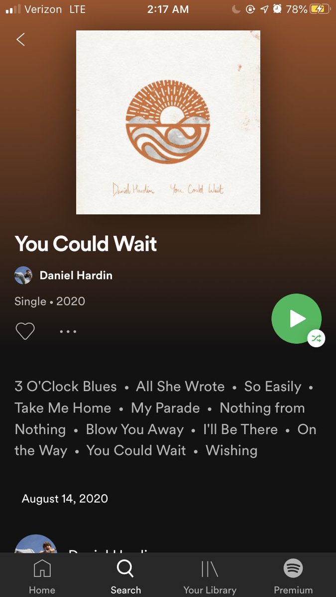 You could wait for the sun to come out tomorrow. You could wait for the rain. You could begin to live with a smile on your face. Or you could wait another day. 

Up to you 🤷

“You Could Wait” available everywhere now. 
Enjoy and RT!
open.spotify.com/album/2Q5BVRA5…