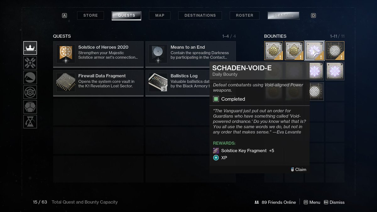 Gladd's tweet photo. Points for Bungie to whoever created this bounty.

Fun Fact: Schadenfreude is my favorite word.  It means "pleasure derived by someone from another person's misfortune."

Lil play on words here.  Love it. https://t.co/5OqKyveevG