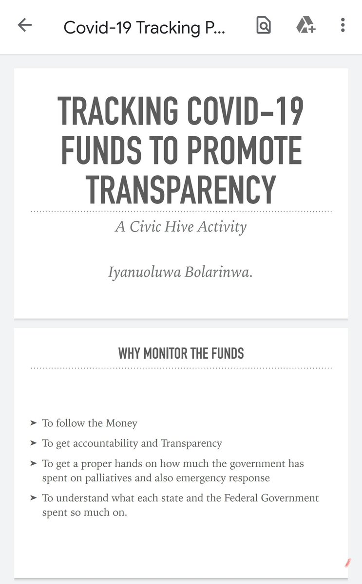 Super excited to share the progress we have been able to make tracking #COVID19FUNDS in Nigeria for the past six months with Open Gov Hub Members from 22 countries today!

Leggo!

#CovidFunds
#AskQuestions