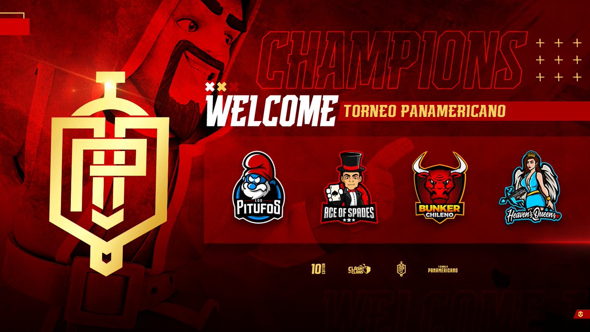 Torneo Panamericano hace oficial la inscripción a la MODALIDAD CHAMPIONS 🏆

4 Clanes... UN SOLO OBJETIVO... Ser el CAMPEÓN 🥇

16/32
