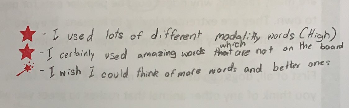 serratoreelissa's tweet photo. Two stars and a wish is a great way for students to reflect ✨ Writing a wish helps students identify their goals and clearly highlight areas of development for educators 🌈🌟 #ACUedu_p https://t.co/i6Jew5XeNh