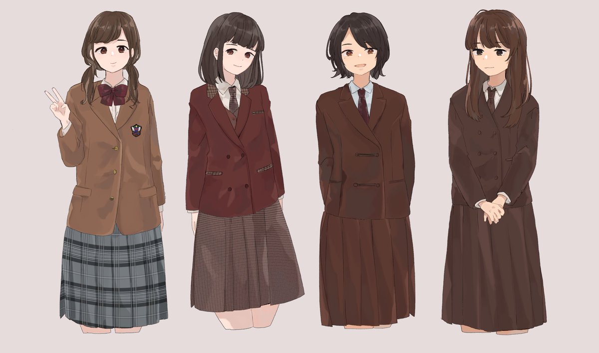 たまにし 左から Kbc学園未来沖縄高校 沖縄女子短期大学附属高校 休校 西原高校 旧制服 美里高校 旧制服 Twitter