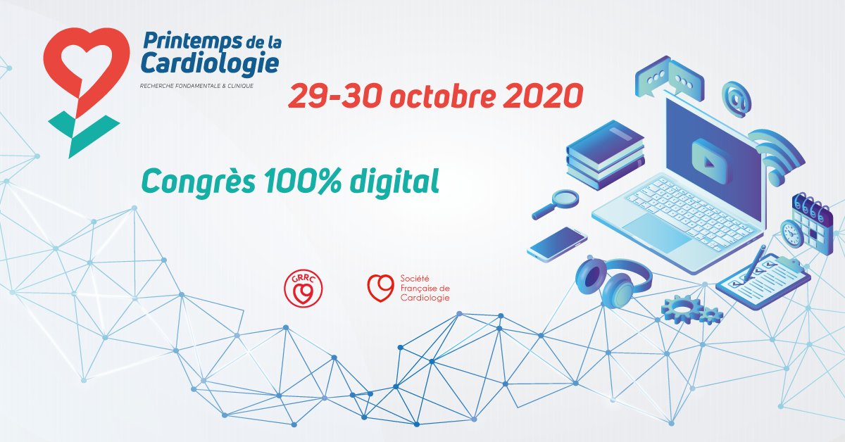 SFCardio's tweet photo. Les inscriptions au Printemps de la Cardiologie sont ouvertes, profitez dès maintenant du tarif préférentiel : https://t.co/58tEBSfMj5
#econgres #cardiologie #PC2020 #rechercheclinique #recherchefondamentale #PrintempsdelaCardiologie @GRRC_SFCardio @RA_GRRC https://t.co/SNabmMtkDM