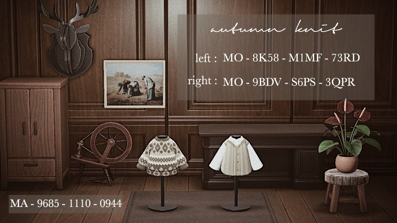𝐋𝐚𝐩𝐢𝐧 𓏺 秋ニットのマイデザ投稿しました ノルディック柄ニットと シンプルなシャツニットの2種類です マイデザイン配布 マイデザインpro Acnhdesigns あつ森マイデザイン T Co B16tf713ra Twitter