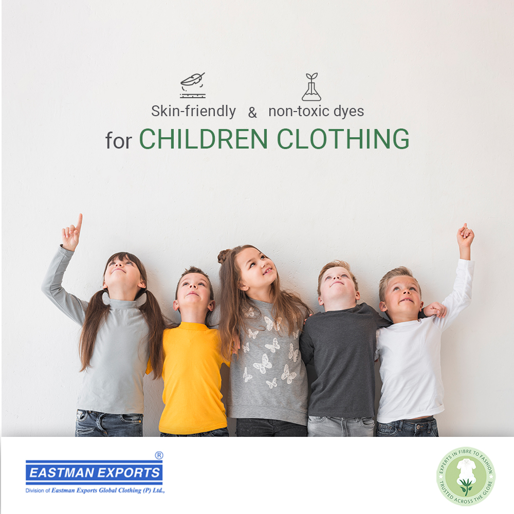 Manufacturer of organic skin-friendly kids apparels which are free from harmful chemicals...

At Eastman Exports, we pay attention to every finer aspects of the garment making to ensure utmost sustainability.

Know more @ lnkd.in/ghDrEtd

#kidsgarmentsmanufacturing