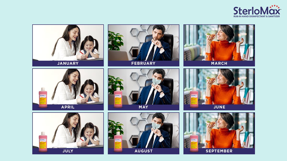 SterloMax's tweet image. Our safety journey with the new normal. #MonthGrid

#SterloMax #ArmedWithSterloMax #Empowerment #Cleanliness #Hygiene