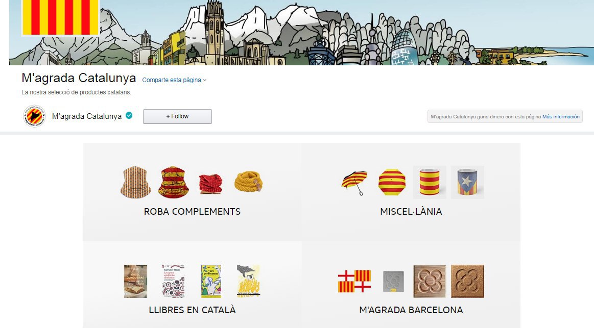 Neix l'Amazon Català. La primera Botiga de Productes Catalans dins d'Amazon. Estem buscant empreses Catalanes que venguin o vulguin vendre els seus productes a Amazon per tal de promocionar-los! #AraCalReinventarse  <a href="/magradacat/">M'agrada Catalunya</a>