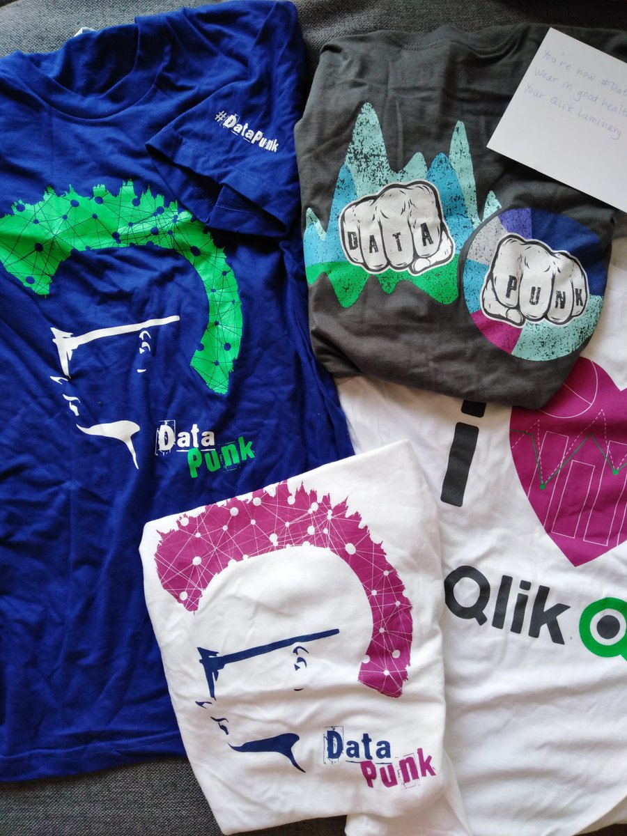 #DataPunk Approved!
What an awesome morning surprise 😁
Thanks @FarquharFTW &amp; <a href="/CarolynDavis06/">Carolyn Davis</a>, @Qlik

#QlikLuminary