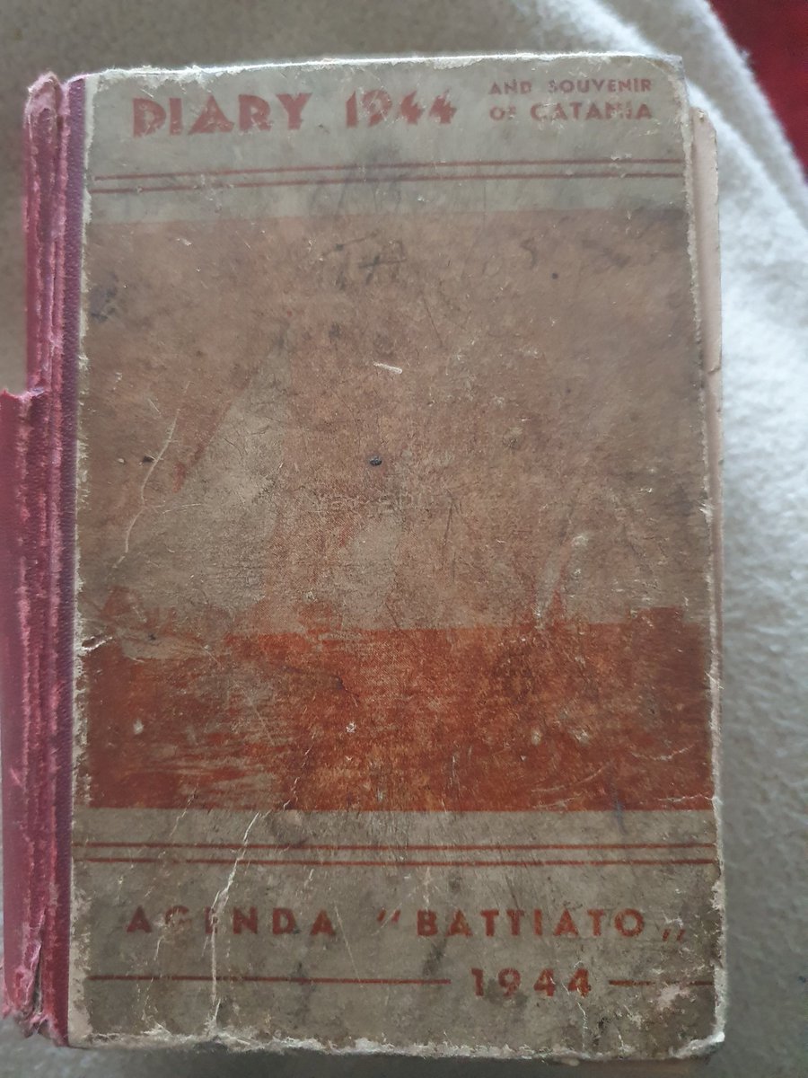 mungotalks's tweet photo. I found my Grandads #WW2 diary. He was in the navy on the destroyers. In August 1944 #WinstonChurchill was preparing for Operation Dragoon the landing operation of the #AlliedInvasion of Provence on 15 August 1944. I will post his updates as the days move on......... https://t.co/qrDx6BWnMV
