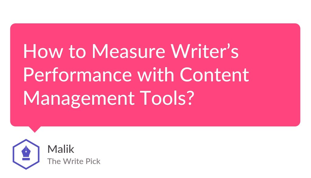 thewritepick's tweet image. So, why should you start measuring your content writer&apos;s performance right now if you aren&apos;t doing it already?

Read more 👉 lttr.ai/U5rS

#ContentManagementTools #kpi #Learn #Twptips #WritersPerformance