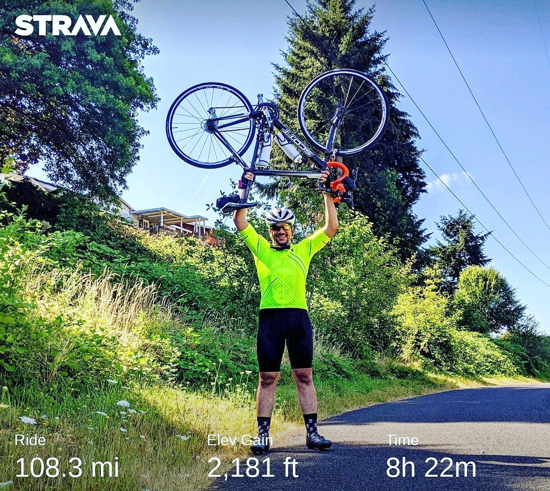 thecyclingcycle's tweet photo. #tbt My first century ride. 
#strava #cycling #centuryride https://t.co/emGQHWFU83