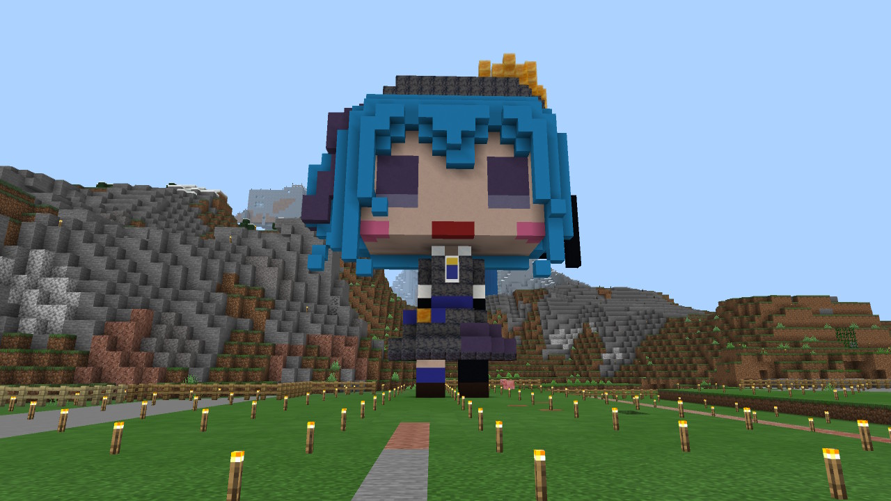 Twitter 上的 闇猫 マスターデュエルダイヤ1 星街すいせい完成というか限界 W 服には玄武岩を横向きに 帽子は玄武岩を縦置きに 星街すいせい ほしまちぎゃらりー ホロライブ サバイバル建築 Minecraft マイクラ マインクラフト Nintendoswitch T Co