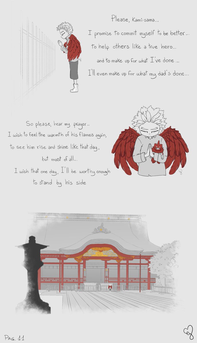 _CuorDiLuna's tweet photo. 11 & END Forever Warm
I still can't believe I finish this!
The temple is take from a photo and it's a real temple in fukuoka!
It's finish! I have to thank @Yullen22490 that bear me in the edit of my poorly english, thanks for the patience!
Very late #enhoweek https://t.co/Vb1ggTFk16