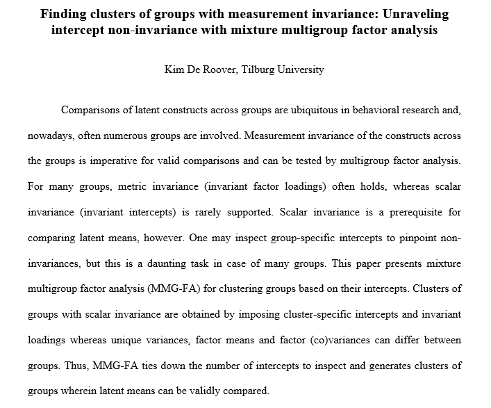 Kim_De_Roover's tweet photo. Mixture multigroup factor analysis got extended! 
https://t.co/KmIoNAdkxf
#measurementinvariance #veni @NWO_SSH https://t.co/exHRdtmqmV