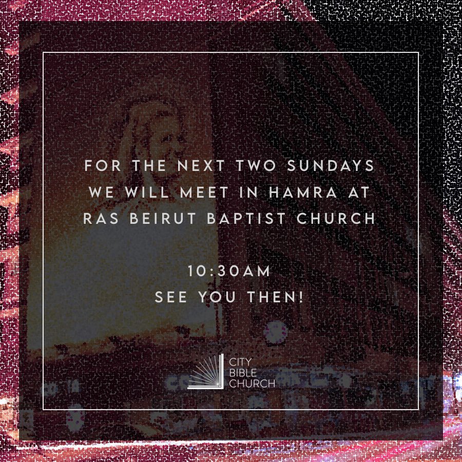 Announcement regarding our Sunday gathering! #CBCatRBBC