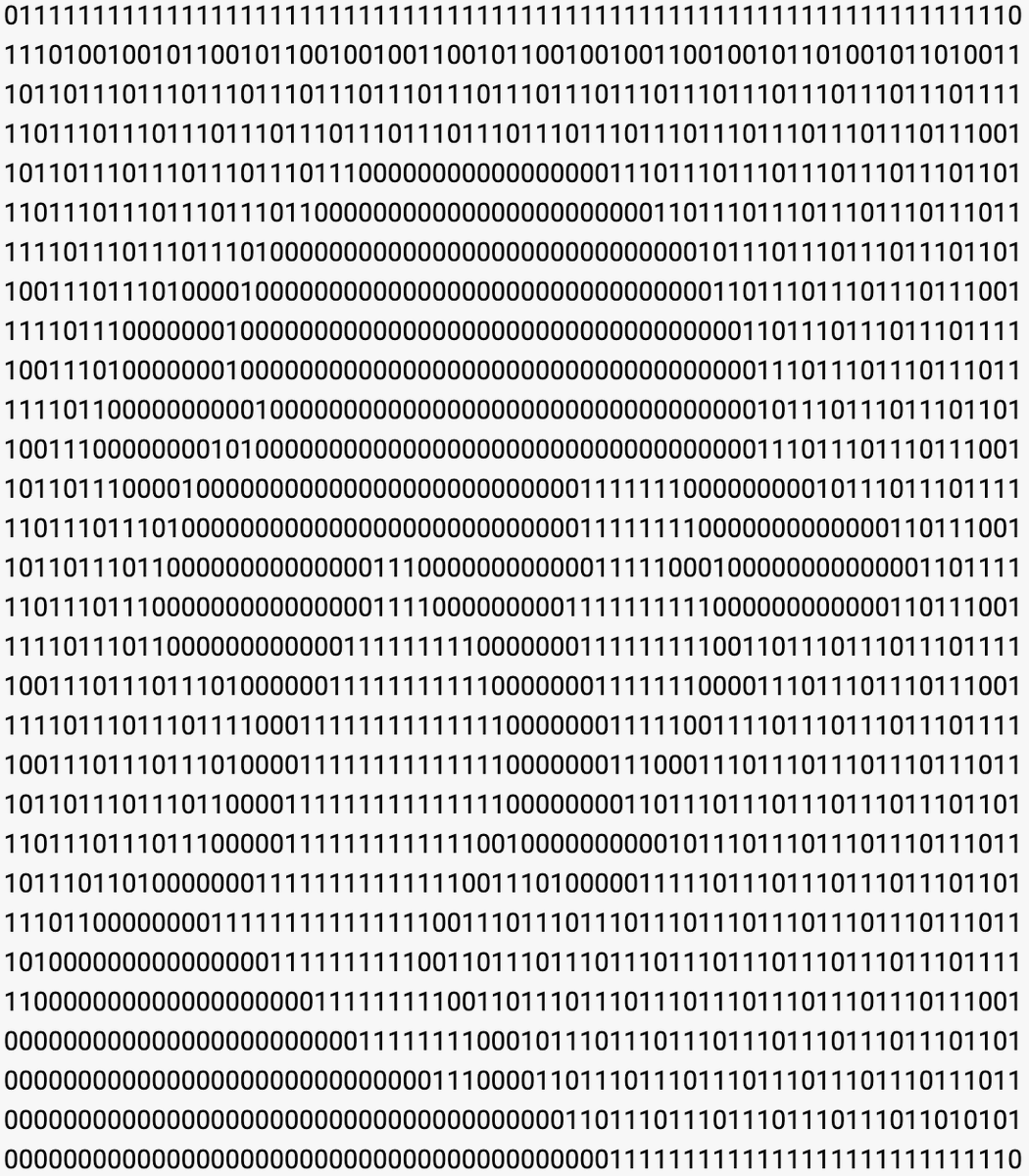 Hieneinstein's tweet photo. @madeon how long did it take for you to make this binary artwork? https://t.co/TBa6u7TDpr