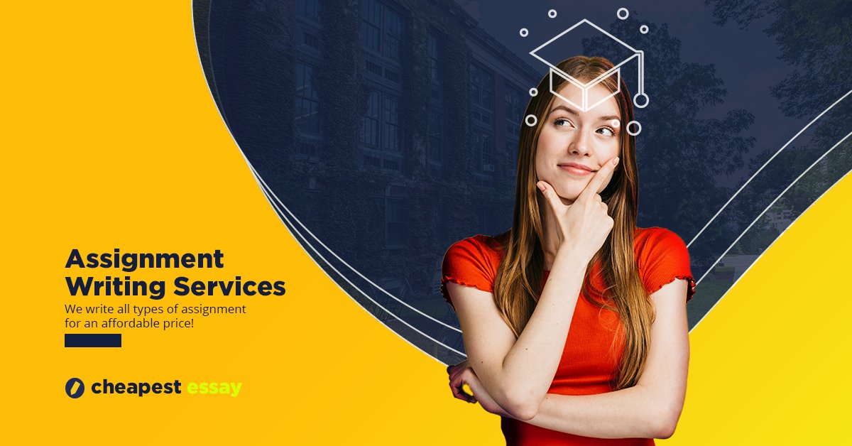 CheapestEssay's tweet photo. If you're looking for the best #assignmentwritingservice online, Cheapest Essay got your back! https://t.co/mOfh6lOp0D
Get a 15% OFF on your first order, link in our bio. 😎
#assignmentwritingservices #assignmentwritinghelp #bestassignmentwritingservice #onlineassignmenthelp https://t.co/avdOmcL8H5