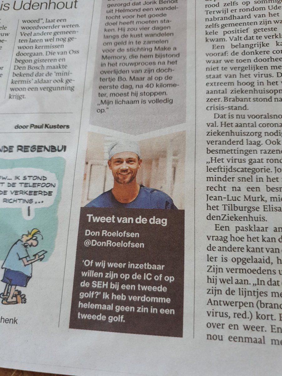 ceesAmmer's tweet photo. @DonRoelofsen De krant vond hem ook leuk https://t.co/an68oqXr0N