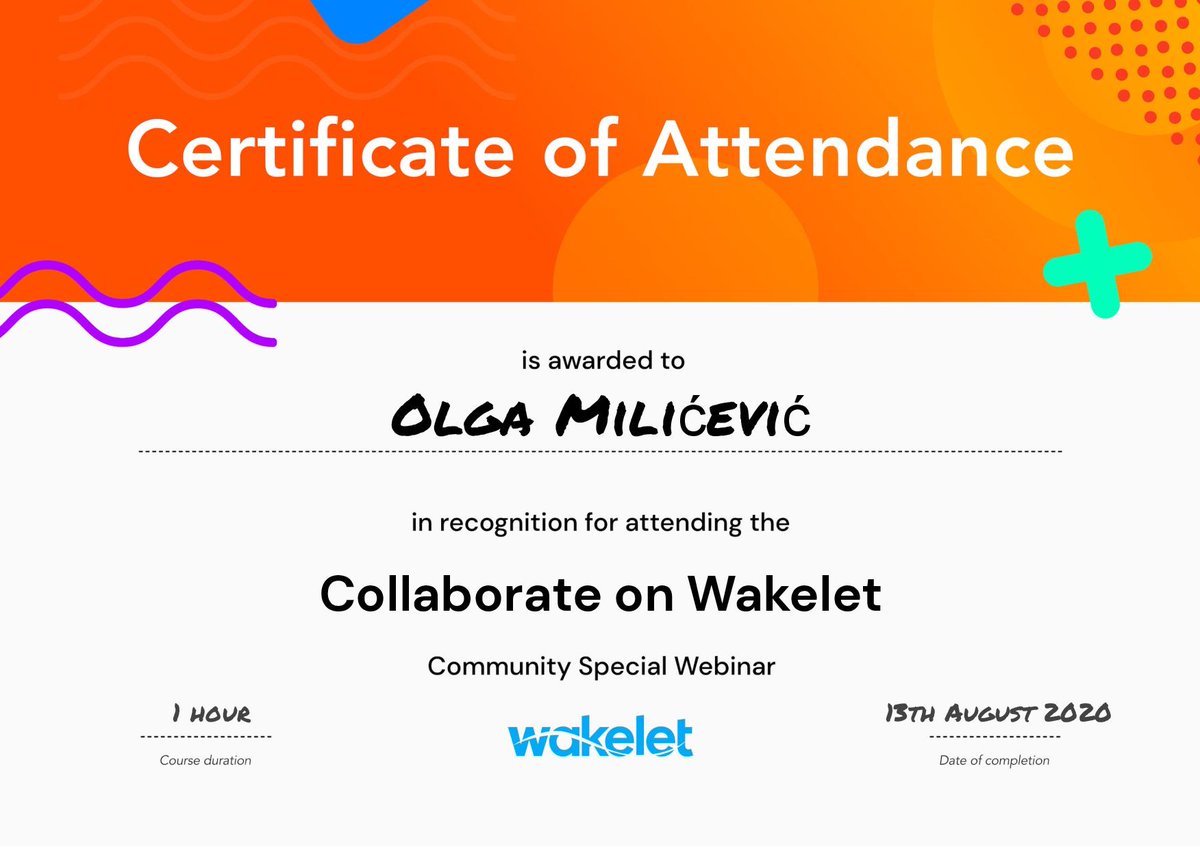olga_milicevic's tweet photo. @wakelet is a great tool for collaboration! Great ideas and very useful resources on this webinar, thank you @wakelet . Let's surf together on the #WakeltWave 🌊🌊🌊 https://t.co/Q4T38q0O76