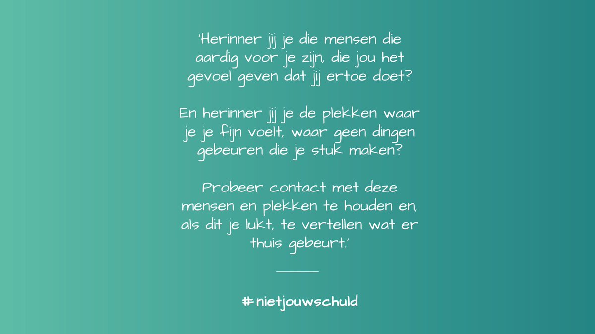 Wat zou je willen zeggen tegen jonge slachtoffers van seksueel misbruik? Die vraag stelden we aan volwassenen die zelf als kind misbruikt werden. We maakten er een korte serie van. 1/9 #nietjouwschuld
