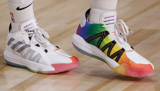 damian lillard pride shoes