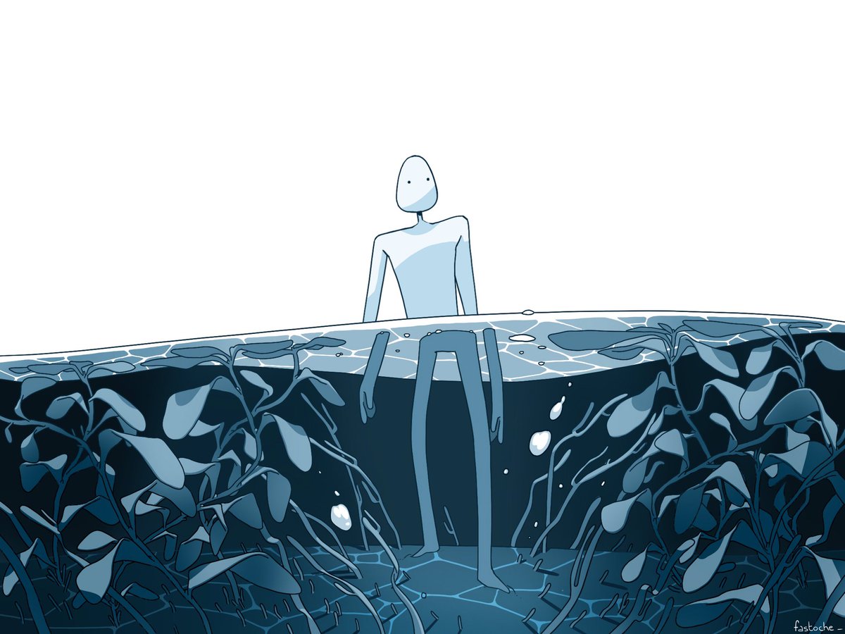 Eh ! Ça serait pas le retour d’une connexion internet stable ? 😁
Pour la peine, une illu de vacances 💙