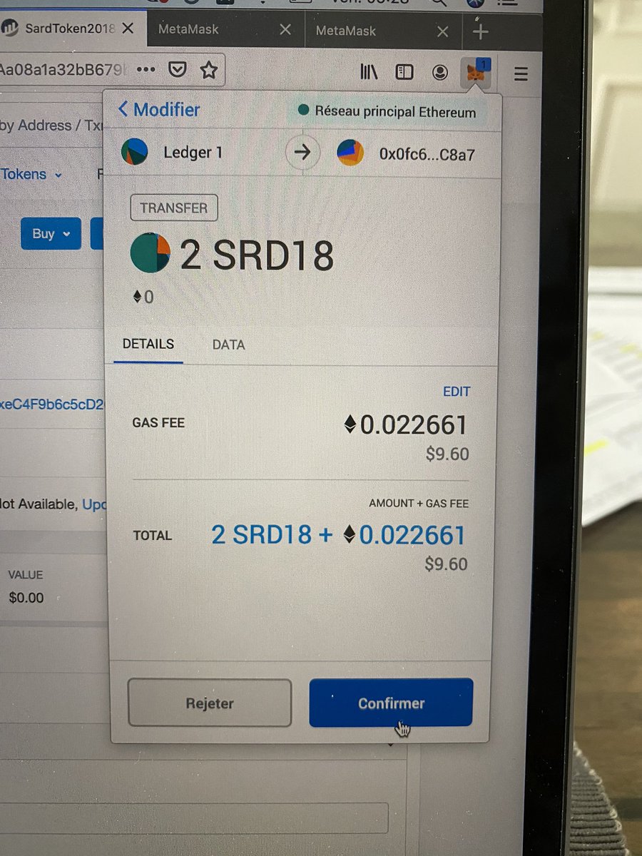 Nearly 10 $ GAS transaction fee for a transfer on Etherum (ERC 20) it is more expansive than a Bank 😱