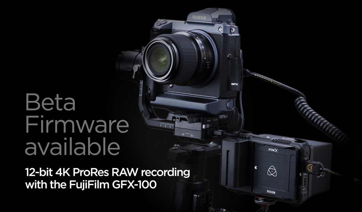AtomosGlobal's tweet photo. Announcement 📣: Ninja V AtomOS v10.53 Pre-Release Beta available now allows @FujifilmX_US GFX100 users to shoot & record in 12-bit 4K ProRes RAW from the Ninja V.
To register for the Pre-Release Beta head to: https://t.co/vB8otZcyx5
@FujifilmX_UK
#AtomosProResRAW https://t.co/JpCx5KqkB5