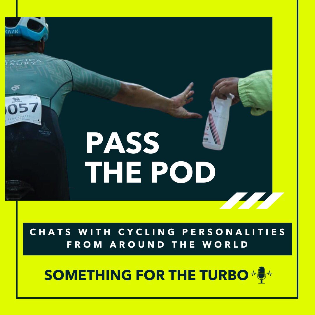 unfoundcc's tweet image. If you are enjoying the ‘Something for the turbo’ podcast - re-tweet this and help us spread the word. Chats with cycling personalities from around the world, available on all major podcast platforms. #cycling