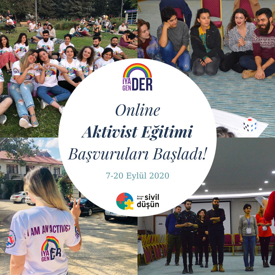 Avrupa Birliği <a href="/SivilDusun/">Sivil Düşün</a> Programı'nın yürüttüğü "Bizi Bağlayan Şeyler Özel Desteği" kapsamında gerçekleştireceğimiz Covid Dönemi ve Sonrası Online İYAGENDER Toplumsal Cinsiyet Aktivist Eğitimi başvuruları başladı.
Detaylı bilgi için iyader.org.tr/2020/08/14/onl…