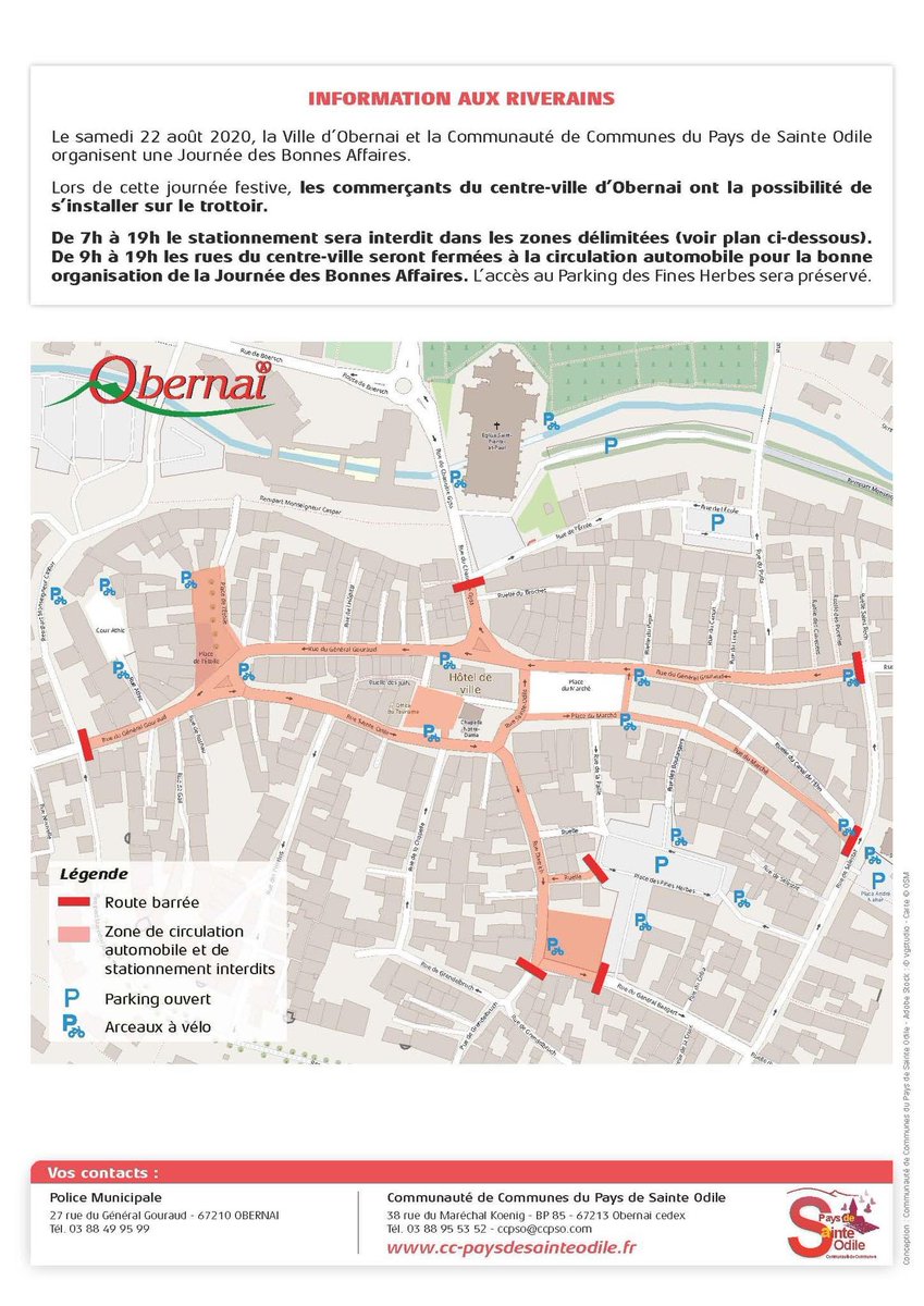 CCPSO_'s tweet photo. À #Obernai, vos #commerçants s’installent dans les #rues le samedi 22 août 2020 de 10h à 18h pour une Journée des Bonnes Affaires ! 🎉🛍

Rendez-vous au centre-ville d’Obernai, de nombreuses #affaires vous attendent : #mode, #artisanat, #alimentation, #décoration... 😍😍 https://t.co/jRiB7GSZLU