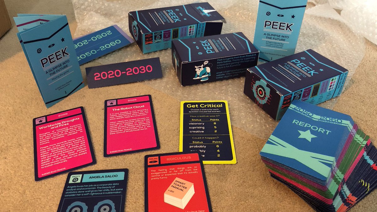 speculativeedu's tweet photo. New case study online! 
Let's play Peek! 👀 
A collaborative game for future speculative storytelling by @evanraskob. 
Peek into the future with a future viewing-device and report your future glimpses to the “World Government”.
.
Check it out! 
https://t.co/hlsN8oBIxs https://t.co/FqIER1B1Z9