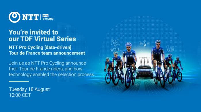 Join us as @NTTProCycling announce their Tour de France riders and learn how technology has enabled the selection process for the greatest cycling race in the world. Register here: bit.ly/3fI57j7 #TDF2020 #SmartSports