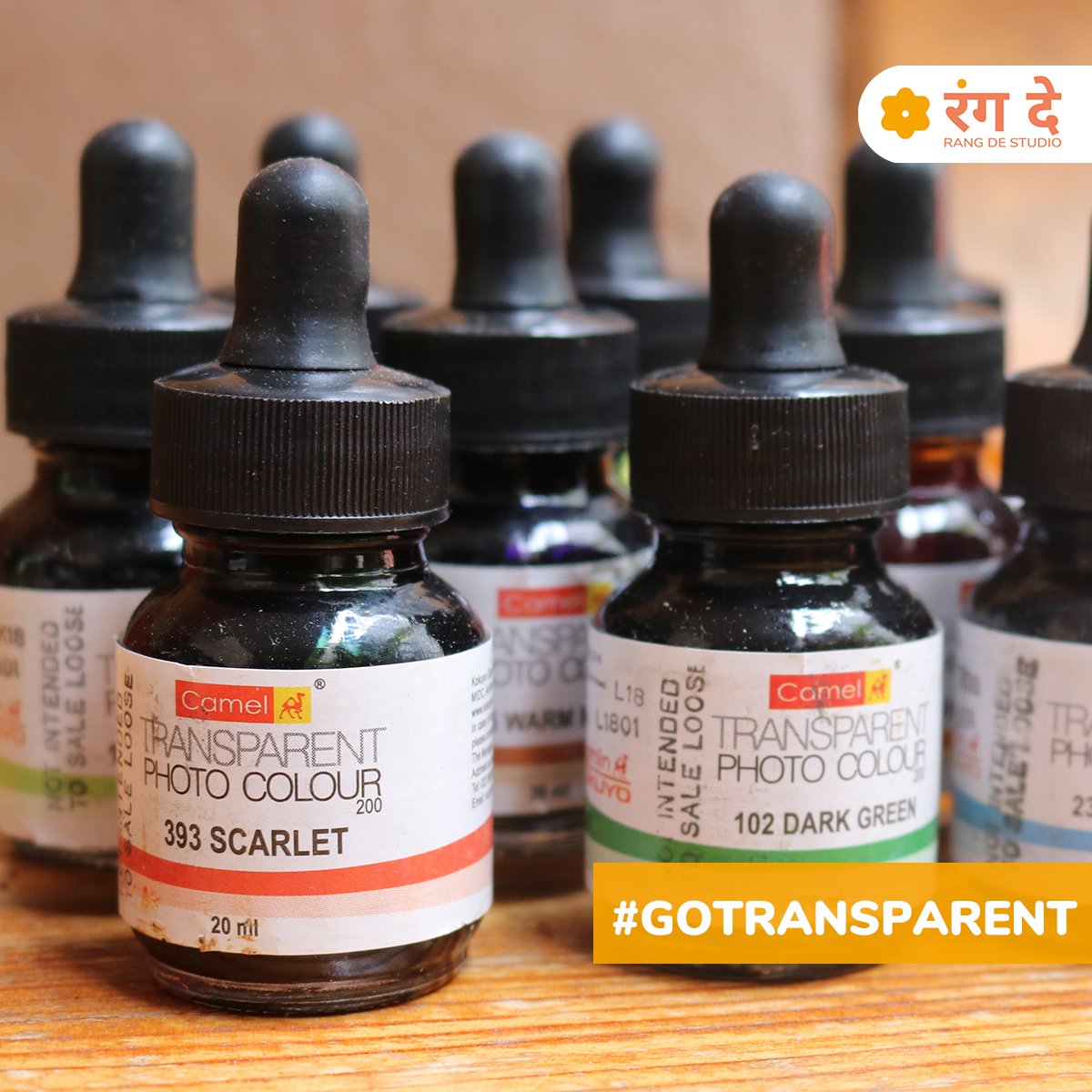RangDeStudio's tweet photo. #GoTransparent 
#Camlin #photocolours 
More vibrant, more transperant 
https://t.co/jBvrCbIAcu

#artstore #artshop #fineartstore #onlineartstore #rangdestudio #colorinstudio #chitrapathandmadepapers #Chitrapat #specialcolours #purple #mauve #violet #rosemadder #fastshipping https://t.co/13KVe5t9E5