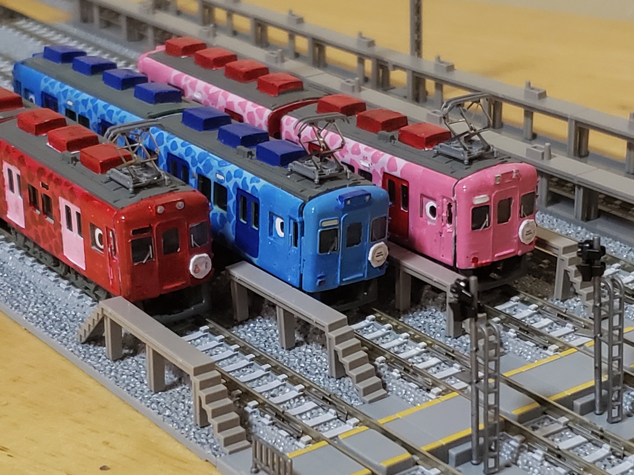 ・Bトレ・南海7100系＋10000系8両編成（組立済） 組立済】Bトレインショーティー 南海7100系 旧塗装 2両