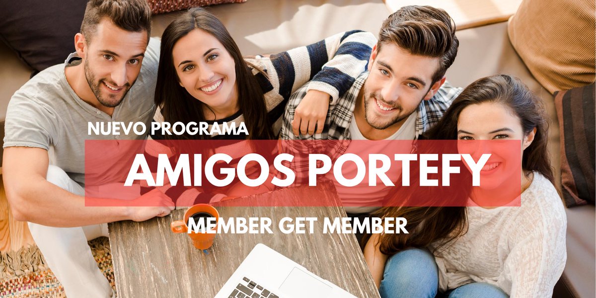 📢¡Recomienda nuestra app a un amigo y te regalamos 5€!
¿Cómo participar en el programa? Sigue estos pasos, todo es muy fácil.👇

1. Abre la app de Portefy
2. Abre el menú de la APP
3. Haz clic en invitar amigos 👫
4. Recibe 5€ de saldo

portefy.com
