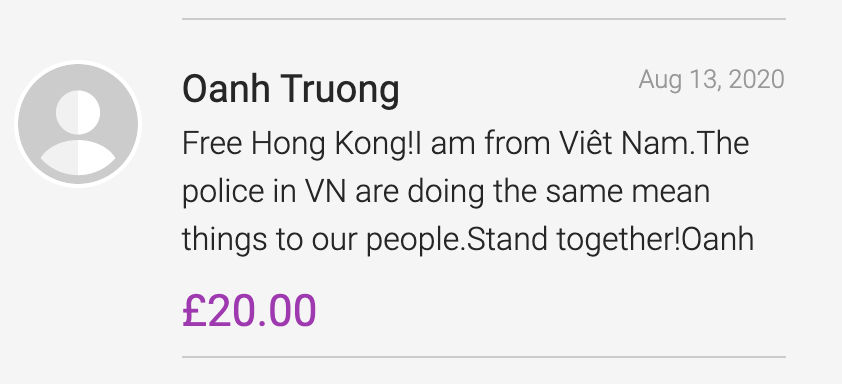lukedepulford's tweet photo. #FridayMotivation from some of the 3310 donors (and counting) to the private prosecution fund. 

Please help us meet our target and show British expats in the @hkpoliceforce that they cannot escape justice.

https://t.co/9PjUoy32DH https://t.co/c508DRGhYK