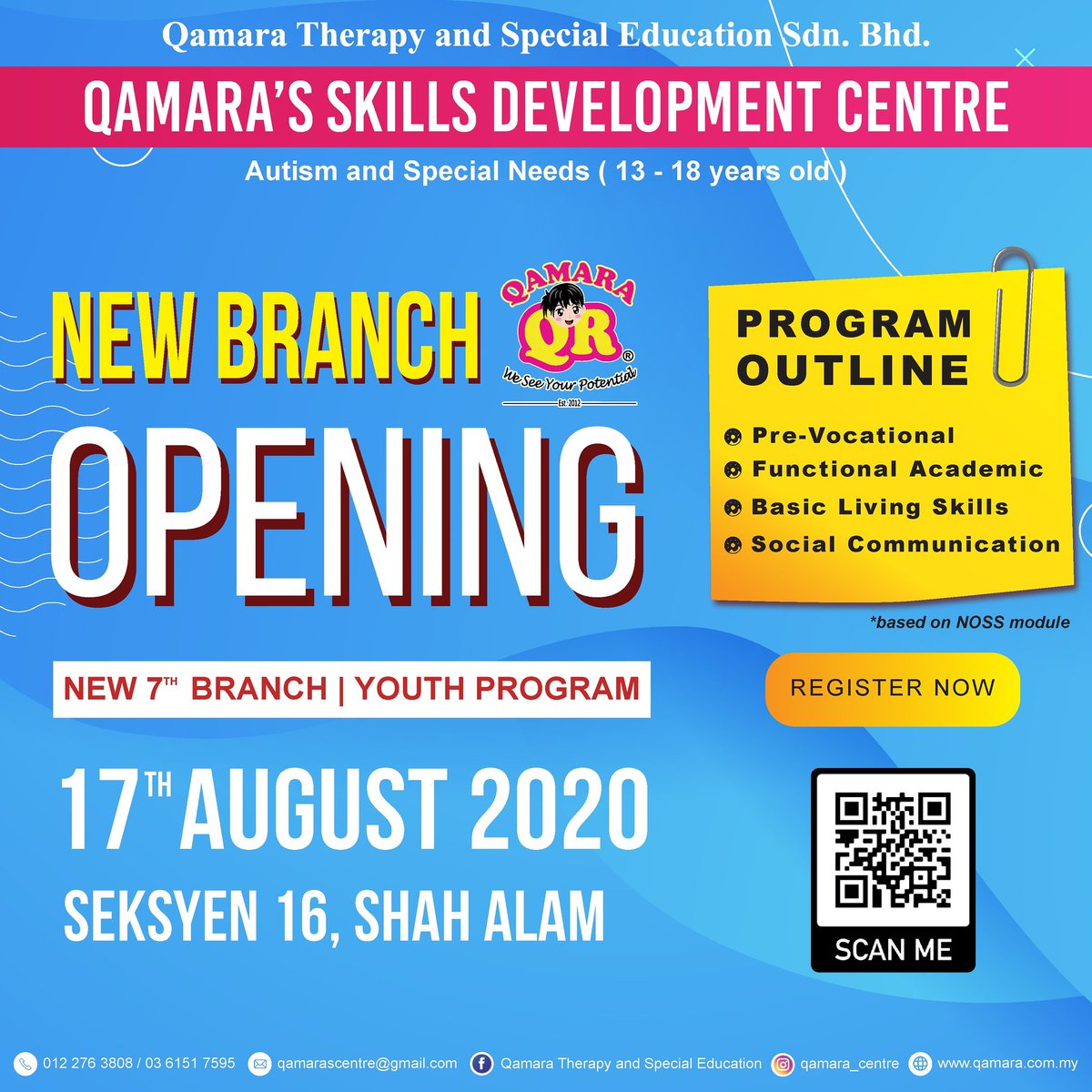 qamaracentre's tweet photo. ✨  QAMARA'S SKILLS DEVELOPMENT CENTRE ✨

📲 Call / whatsapp (012-2763808) for registration and questions about our service.

#earlyinterventionprogram
#advancelearningprogram #specialeducation #specialneeds #autistic #children #Malaysia #shahalam #qamaracentre https://t.co/3sWcaKm70W
