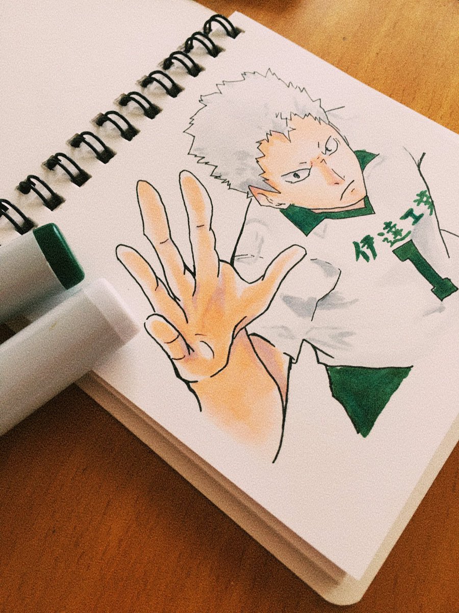 ハイキュー 青根高伸誕生祭 ハイキュー 模写 1日遅れだけど 青根君描きま Rinのイラスト