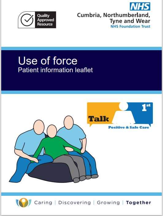 We are delighted to be able to point you in the direction of a new resource. [cntw.nhs.uk/resource-libra…]
Co-developed at every step (thanks @InvolvementCNTW), this leaflet supports #restraintreduction, #advancedstatements, #personcentred & #traumainformed care
@Safewards @starwards