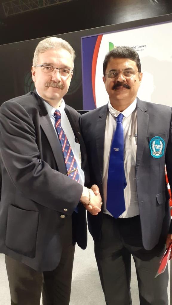 PI_Powerlifting's tweet photo. Ajith S Nair passed the examination for International Referee Category-1  @ World Open Powerlifting Championship 2019 @ Hamdan Sports Complex, Dubai, UAE https://t.co/fkBit123wm