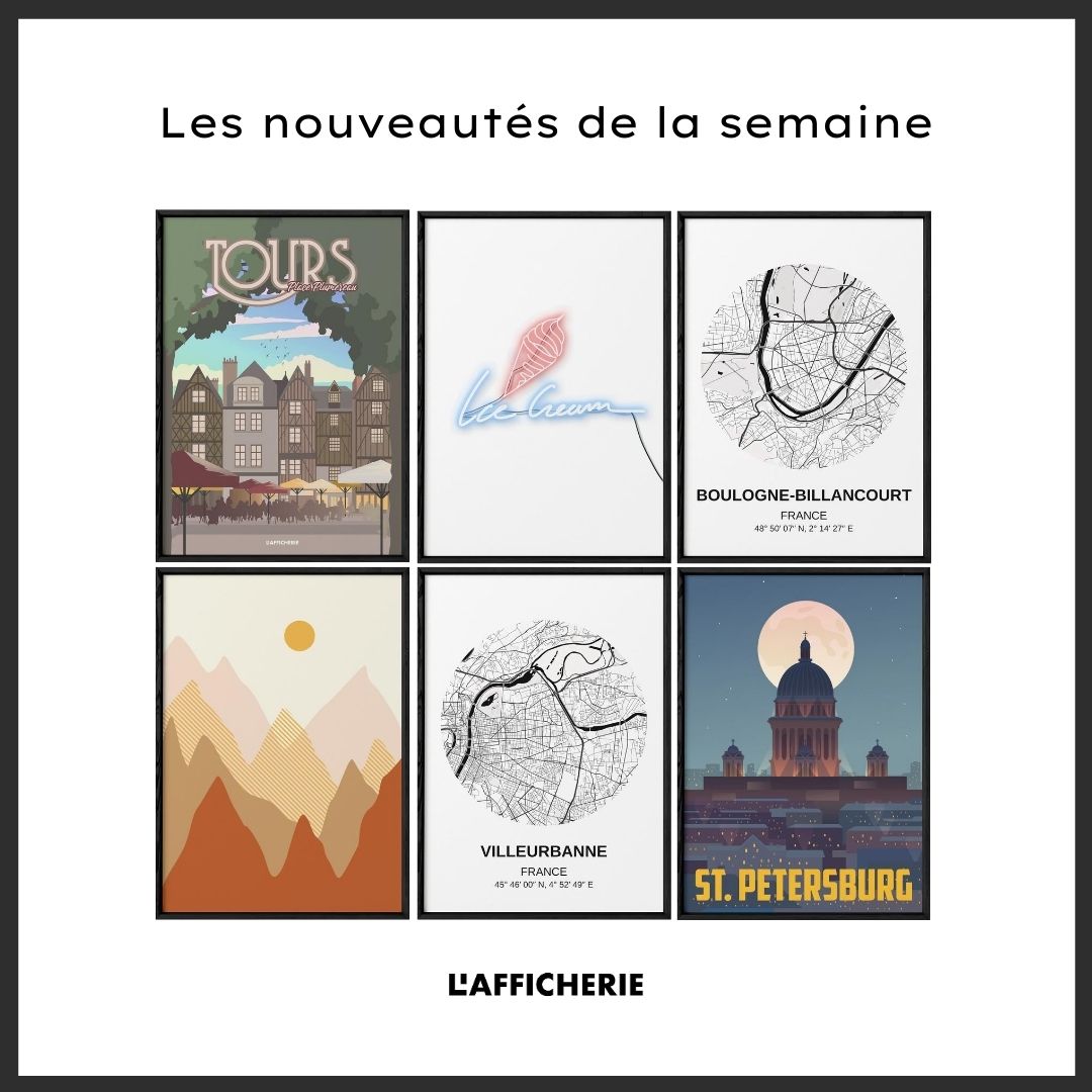 Voici quelques une des nouveautés de la semaine ! Une vingtaine d'affiches en plus et une mention spéciale aux tourangeaux !