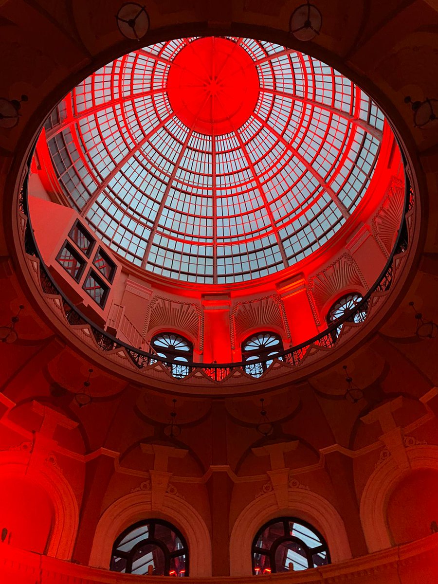 On Tues evening we helped the <a href="/WGBpl/">Winter Gardens BPL</a> to #LightItUpRed to show our support to #WeMakeEvents