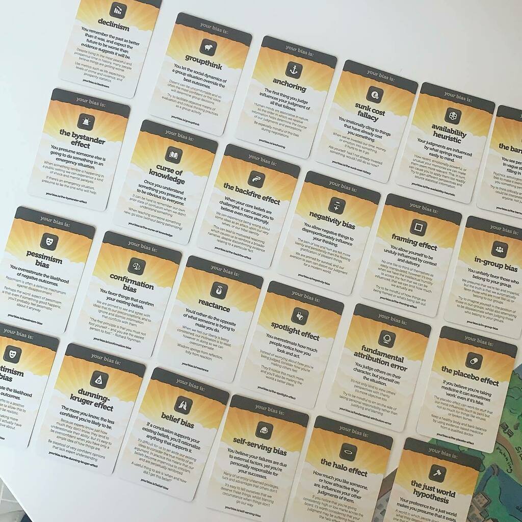Sameeraalibaba's tweet photo. Spending some time reflecting with these critical thinking cards and noticing how much relevant some of these biases are to my own thinking and thinking of those around me. #criticalthinkingskill is a blessing .. @amazon #playthinklearn https://t.co/IAXefmI12a https://t.co/7ej1RuHCrv