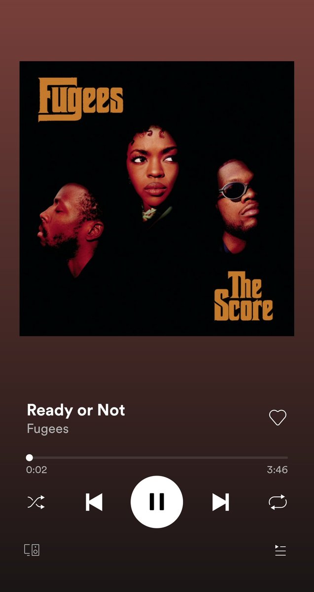 The Fugees got their inspiration for Ready or Not from Enya's Boadicea. Got sued by Enya's record label for not crediting the sample  #FridayLituations