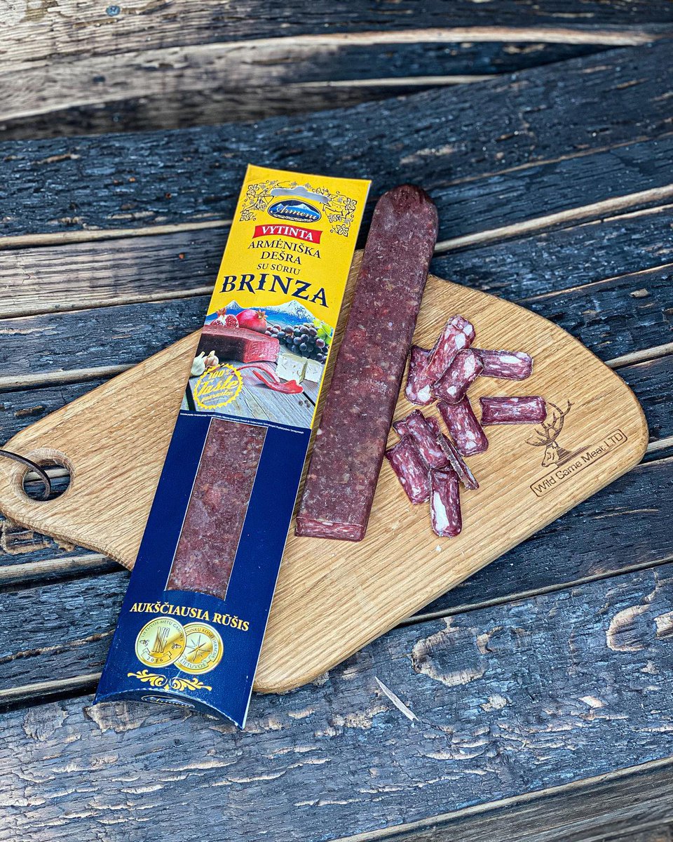 wildgamemeat's tweet photo. New product 🔥 Armenian dried beef salami with brinza cheese .  #tasteofarmenia #quality #driedbeef #salami #perfection  @ Bury St. Edmunds https://t.co/mNJiGJQWmj