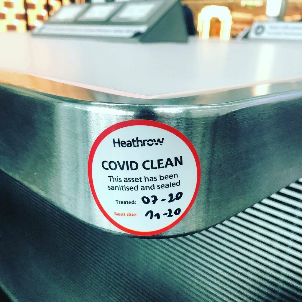 stripepartners's tweet photo. COVID clean stainless steel #travelingin2020 #postworld #airport https://t.co/LsU24dE46d From the field today... https://t.co/8oY8wFNjjL