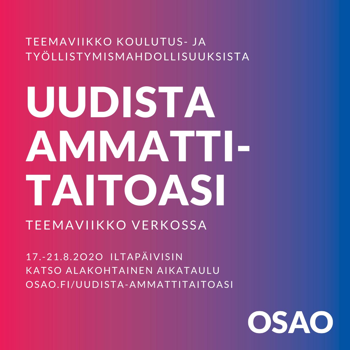 ari_tolonen's tweet photo. Logistiikka-ala tarvitsee tekijöitä. Tule webinaariin kuulemaan logistiikan koulutuksista ja työtehtävistä Maanantaina 17.8 klo 13. Lisätiedot ja linkki webinaariin löytyy osoitteesta: https://t.co/spkr7Bbxj1

#kuljettaja #varastotyöntekijä https://t.co/220uD0j6vR